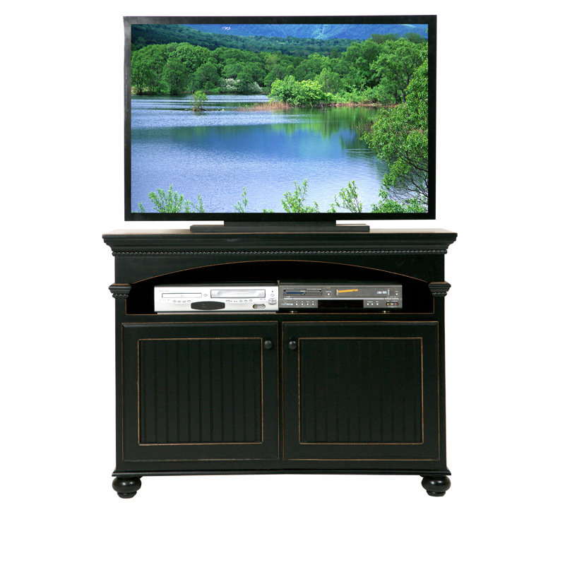 August Grove® South Perth Solid Wood TV Stand for TVs up to 55" Wayfair